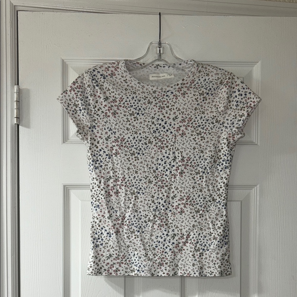 Abercrombie kids White Floral Print Top